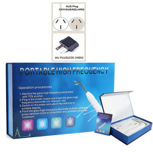 Portable High Frequency Facial Therapy Wand Handheld Electric Face Skin Beauty Tools Acne Treatment Machine