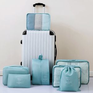 Tas Travel Import Travel Bag Organizer Kit Storage Pakaian Praktis Tas Multifungsi COD TT-06-7in1