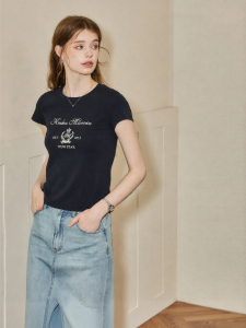 KUHNMARVIN | Áo Thun Tay Ngắn Cotton Mềm Mỹ