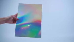 40 Tờ A4 Giấy Dán Vinyl Cầu Vồng Holographic Chống Thấm Nước In Được Bằng Máy In Phun 8.3x11.7 Inch Giấy Tự Dính Dùng Cho Thủ Công