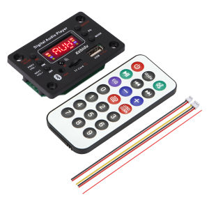 KEBIDU | KEBIDU Bluetooth 5.0 MP3 WMA Decoder Board DC12V MP3 Player USB TF FM Color Screen Car Radio Module Home Wireless MP3 Player