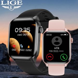 LIGE 2025 Fashion Bluetooth Call Smart Watch Men Heart Rate Health Monitor Waterproof Sports Fitness Bracelet Men Smartwatch