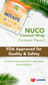 NUCO Organic Coconut Wraps (Turmeric)