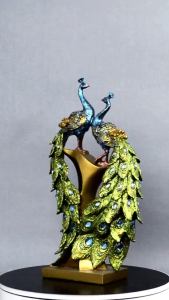 Eyre Eropa pecinta merak rumah kreatif resin kerajinan ornamen dekorasi ruang tamu modern hadiah pernikahan ornamen