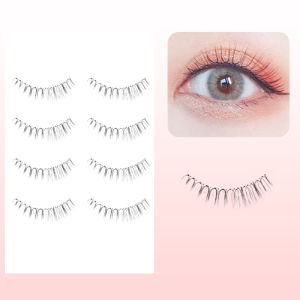 5 คู่ W22 ขนตาปลอม Wispy Soft Cluster Lashes ธรรมชาติหนามังงะขนตาใส Band เกาหลีสไตล์อะนิเมะแต่งหน้า