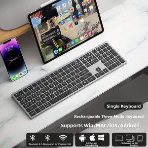 Bluetooth Compatible Wireless Keyboard and Mouse Set for Apple Mac Quiet Office Charging