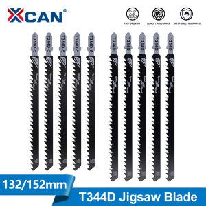 XCAN 1/5pcs T344D Jigsaw Blades 132/152mm T Shank HCS Jig Saw Blades Cutter For Wood Plastics Fast Cutting Tool
