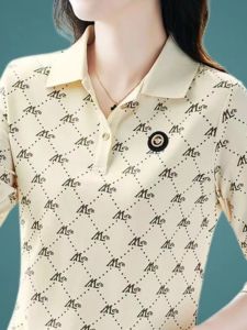 Lapel Polo Shirt for Women Ladieswear Autumn Long Sleeve T-shirt 2023 New Arrival Spring and Autumn Casual Easiest for Match Bottoming Shirt Tops