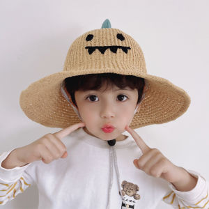 หมวกกันแดดแบบมีที่คลุมยาวสำหรับเด็กชายและเด็กหญิง หมวกตกปลา หมวกทรงกลม สไตล์เกาหลี ป้องกันแสงแดด หมวกเด็ก เด็กชายและเด็กหญิง
