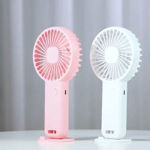 【SG Ready Stock】Handheld Fan w/ Phone Holder Table Desk Fan USB Rechargeable Adjustable Wind Mini Cooling Fan