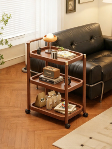 ZHUSHANXIA | Mobile Living Room Balcony Bedside Small Tea Table
