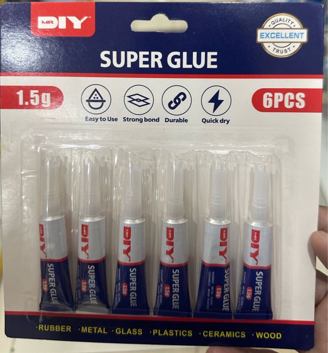 Mr DIY Super Glue 6pcsx1.5g Lazada PH