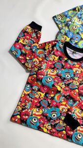 Atasan Panjang Pendek Anak Laki-laki & Perempuan Motif Pattern Series