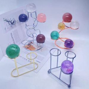 Đế Kim Loại Bằng Sắt Mạ Vàng Bạc Nhiều Bóng Thủy Tinh Trang Trí Đồ Dùng Để Bàn Kiểu Âu