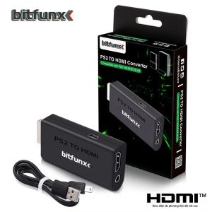 Bộ Chuyển Đổi Bitfunx PS2 YPBPR Sang HDMI Bộ Chuyển Đổi Âm Thanh Video 3.5mm Dành Cho Máy Chơi Game Sony Playstation 2 PS3 Với Cáp Nguồn Mini USB