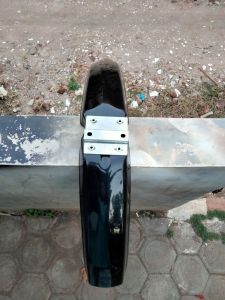SPAKBOR DEPAN WIN-100 SEMI TRAIL HITAM+BRAKET BESI TEBAL