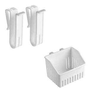 Utensil Draining Basket Easy to Clean PP Cutlery Dryer Holder 1/2 PCS Tableware Organizer for Restaurant Kitchen Storage