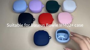 Baseus WM01 Case Transparent Earphone Protector Cover for Baseus Encok TWS WM01 / WM02 / WM01 Plus / E3 TPU Headphones Case Accessories Tpu Case for Baseus WM02 Transparent Wireless Earphone Protective Cover for Baseus WM02 Accessories