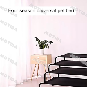 Pet Dog Bed Pet camp Bed Dog bedmarching bed four seasons universal dog kennel off the ground moisture-proof breathable medium and large dog removable and washable summer dog mat
