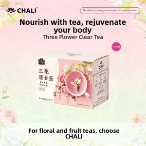 CHALI | Jasmine Peach Rose Flavored Floral Tea Bags