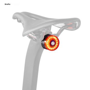 ไลท์สกินคาร์บอนสมาร์ทจักรยานไฟท้ายจักรยานเสือหมอบ MTB เบรกอัตโนมัติอัจฉริยะเซนเซอร์ไฟฉาย LED USB ชาร์จ BL-S3