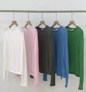 Áo Thun Dài Tay Thoáng Khí Thoải Mái Chống Nắng Đơn Giản Dongda Gate Leobe Chất Liệu Cotton Cổ Tròn Dài Thường Ngày Mùa Hè