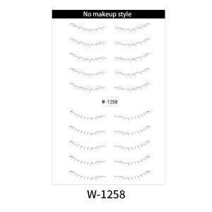10/30 Pairs Lower Eyelash Tattoo Sticker Decal Long-Lasting Waterproof Sweatproof Simulation 3D False Eyelash Enlarge Under Eye