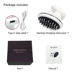 Cordless 3 In 1 Electric Body Massager Heating Microcurrent Vibration Red Light Guasha Scraping Brush Body Sculpting Tool