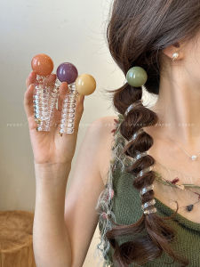 Adorable Jelly Bubble Hair Ties for Women 2024 New Luxury Sense Phone Cable Hair Ring Organizer Tie for Horse Tail