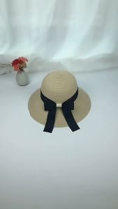 หมวกฟาง หมวกไปทะเล หมวกเด็ก แฟชั่นสไตล์เกาหลี ฤดูร้อนสำหรับเด็กโตผู้หญิง กันแดด ริมทะเล หมวกชายหาดพับได้