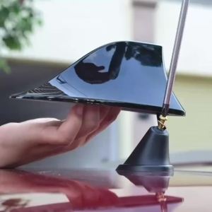 Phụ Kiện Ăng-ten Cá Mập Giả Sợi Carbon Cho Nóc Xe Bộ Khuếch Đại Tín Hiệu Radio AM FM
