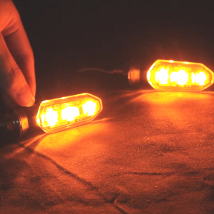 Lupuauto 2 ชิ้น/4 ชิ้น 8mm Mini รถจักรยานยนต์ไฟเลี้ยว LED ไฟสัญญาณ Amber กระพริบไฟกระพริบไฟเลี้ยว 12V Moto ตัวบ่งชี้โคมไฟอุปกรณ์เสริม