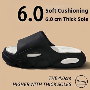 Thick Sole Height Increase Anti-Odor Mens Slippers