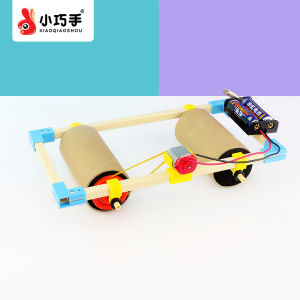 Wooden Simulation Roller Toy for Childrens Early Education Handcraft Steam Technology DIY Intelligence Science Experiment