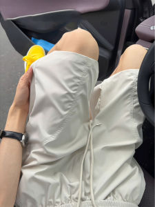 Quần Short Thể Thao Nhanh Khô Ice Silk American Mùa Hè Ngoài Trời Thể Thao Thường Ngày Mỏng Cắt Chéo Chức Năng Quần Nỉ Thoáng Khí Co Giãn