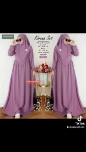 Gsmis Set Bergo Bahan Crinkel Airflow size M L XL Gamis Syari Murah Dan Mewah Pakaian Muslim Terlaris Busana Muslim Terbaru Cocok Untuk Harian Dan Lebaran