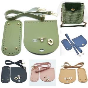 Leather Bag Strap Handmade Handbag Woven Set High Quality Bag Bottoms With Hardware Accessories For DIY Shoulder Handbag