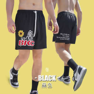 Bkcxzice American Style Basketball Shorts for Men Ice Silk Quick Dry Casual Running Training Fitness Pants Breathable Polyester Fiber