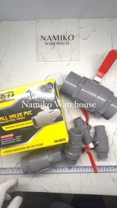 Ball valve stop kran air PVC gagang stainless steel BLITZ 2 - 4 inch