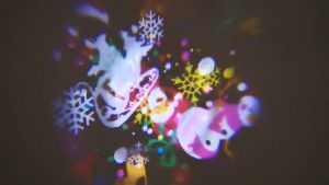 COD Cepat Lampu proyektor Natal Christmas LED projection light outdoor waterproof liburan proyeksi dekorasi / Outdoor 16 Pattern Waterproof 240V 5W - FL12V
