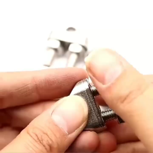 กิ๊ปจับลวดสลิง สแตนเลส304 รัดสลิง ล็อคลวดสลิง กริ๊บจับสลิง กิ๊บจับลวดสลิง ตัวล็อคสลิง พร้อมส่ง M3 5 6 8