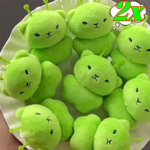 2PCS New Mini Alien Cat Doll Keychain Super Soft Cute Alien Bag Pendant Accessories Gifts