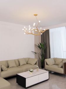 16 Heads Tree Branch Chandelier Vintage Resin Branch Pendant Light Hanging Light For Living Room Dining Room Home Decor