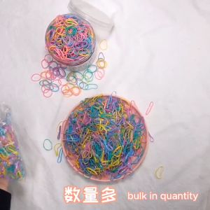Kids Elastic Rubber hair bands Baby girl big and small size Good quality High elastic hairband Hair accessories Children Colourful hair band Girls fashion 儿童皮筋发圈TK05