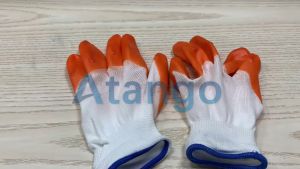 12 Pairs Waterproof Rubber Construction Gloves: Construction Site Handing Wear-Resistant