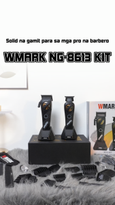 WMARK NG-8613 KIT 8500 RPM Environmentally Battery Rechargeable Hair Clipper Mens Detail Trimmer Black High Speed Barber Kit