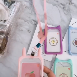 MI-C324 Name Tag ID Card Holder Gantungan Kartu Nama Atau Panitia Motif Kartun / Tali ID Card Nama