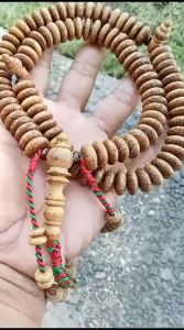 Tasbih Galih Kelor Mas 14 mm Pipih Rumbai Tijani | Tasbih 100 Butir & 99 Butir