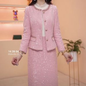 Bộ Váy Hai Mảnh Thời Trang Thanh Lịch Cho Nữ Mùa Thu Đông 2024 Bộ Váy Ngắn Ôm Sát Cơ Thể Thanh Lịch Giảm Tuổi