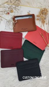 Card Holder with Customized Engrave Name